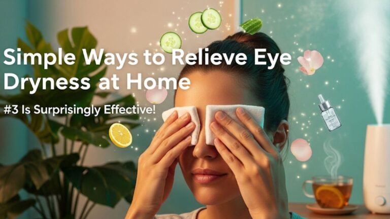 Simple ways to relieve eye dryness at home