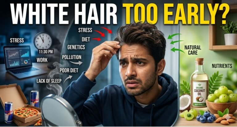 Why hair turns white at young age